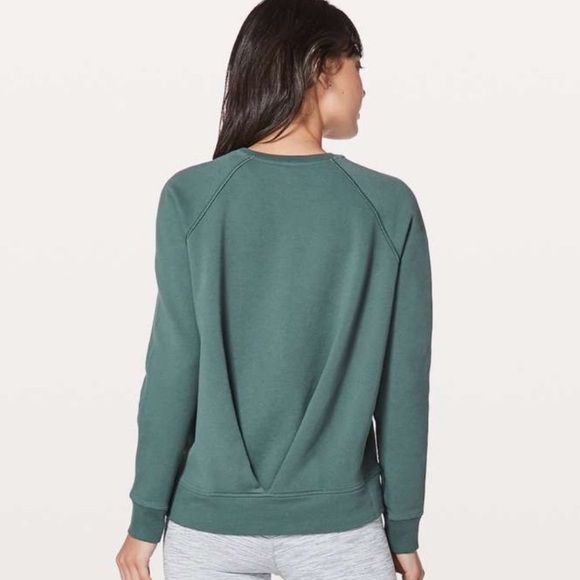 lululemon athletica Tops - Lululemon Just Pleat It Crew in Graphite Green
